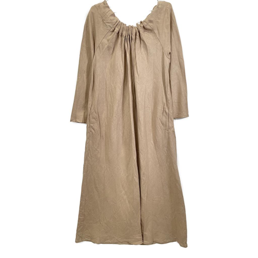 Deuxieme Classe Beige Linen Long Sleeve Dress Dress Not Written beigeUsed