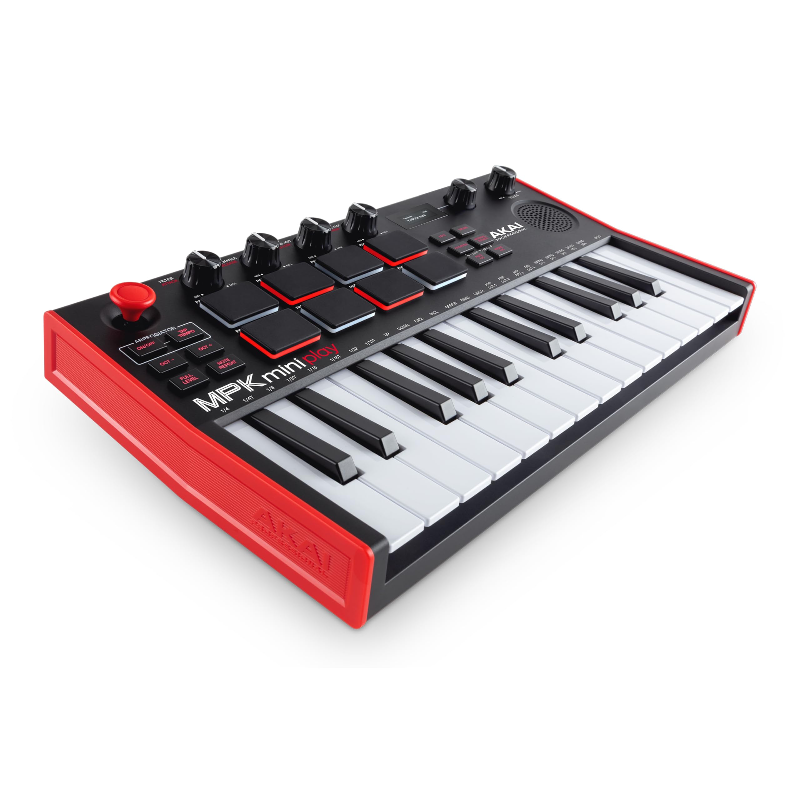 

AKAI Professional MPK Mini Play MK3 MIDI Keyboard 25 Speaker Drum Native Instruments Sound and Software Controller, Keys, Built-in & Sound,