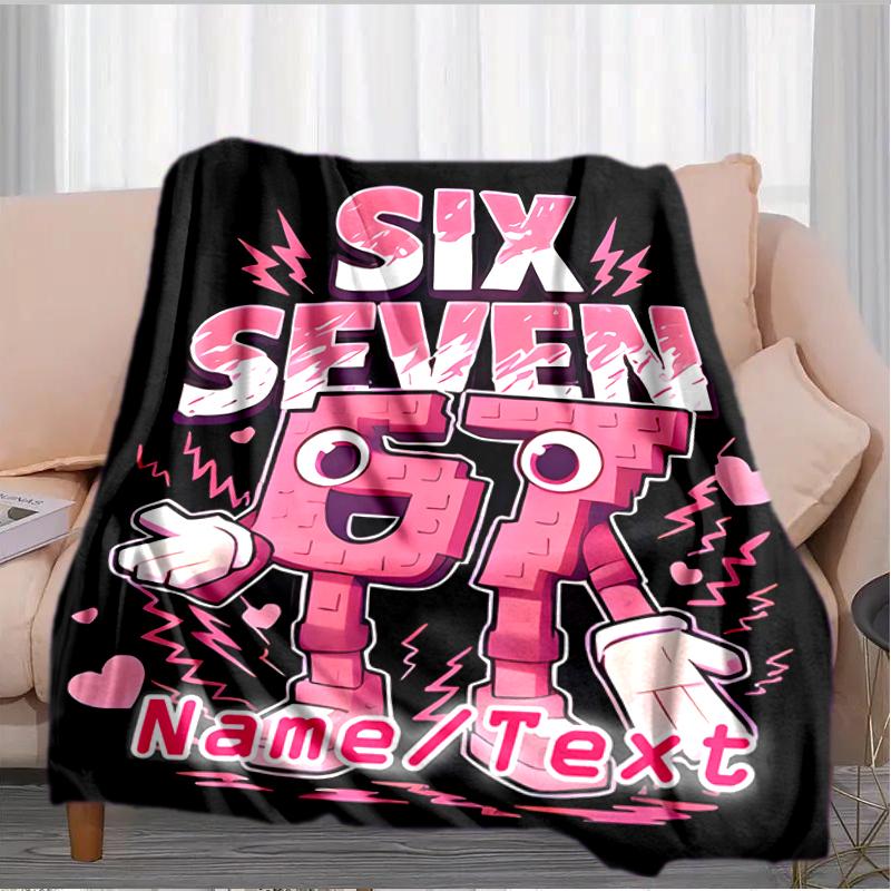 1PC Custom Name "Six Seven GT Energy" Flannel Blanket Versatile,all-season Throw Suitable for the Living Room,bedroom,camping,travel,and Gift