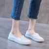 2025 Women's Summer Breathable Soft Sole Genuine Leather Cutout Loafers, Flat Shoes for Pregnancy, Plus Size Available