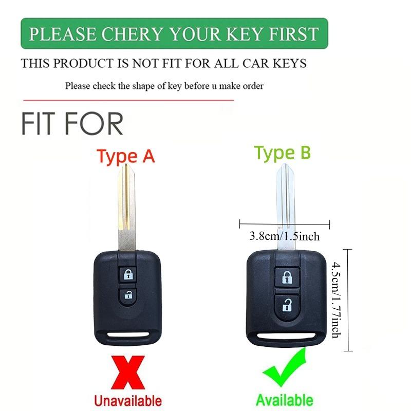 New Remote Car Silicone Key Case For Nissan Qashqai Micra Navara Almera Note 350Z Pathfinder Key Fob Rubber Cover 2 Buttons