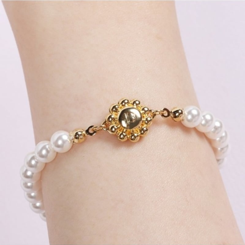 Dana Burton [Magnetic One-Touch] Ballerina Bracelet_6mm Pearl