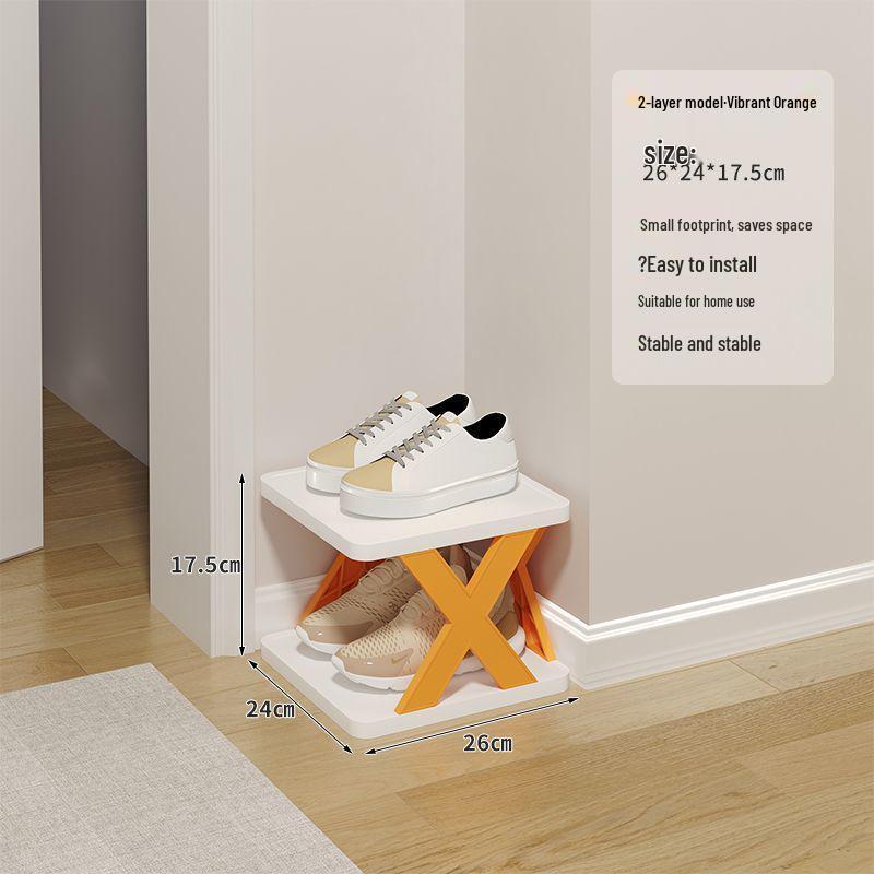 Compact Lightweight Shoe Rack: Space-Saving, Removable Storage for Dorms & Indoor Use