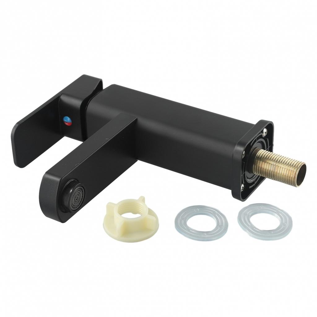 Steel Faucet Basin Faucet Black Plastic Handle Rust