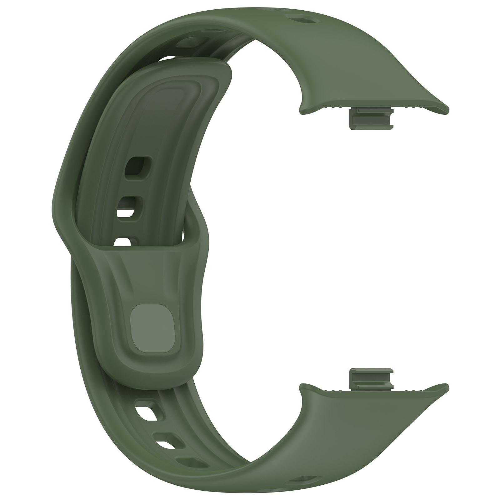 

Силиконовый ремешок для смарт-часов Vivo Watch GT, быстросъемный браслет зелёный