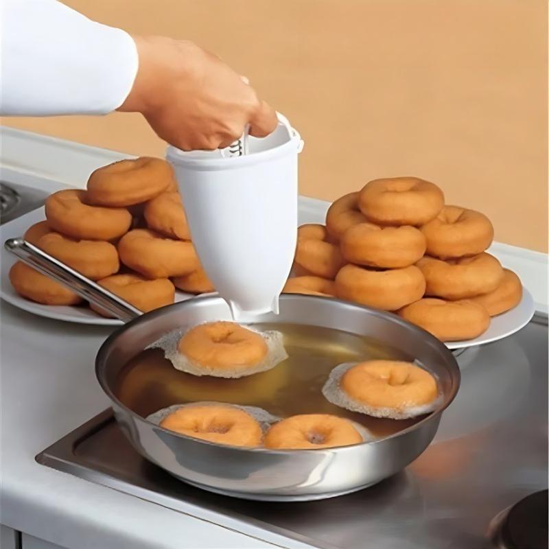 Plastic Donut Maker Waffle Molds Kitchen Accessory Bakeware Doughnut Maker Cake Mold Biscuit Cookies DIY Baking Tool