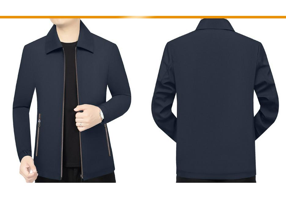 Men's 2026 Spring Fashion Business Casual Lapel Jacket - Versatile Solid Color Outerwear