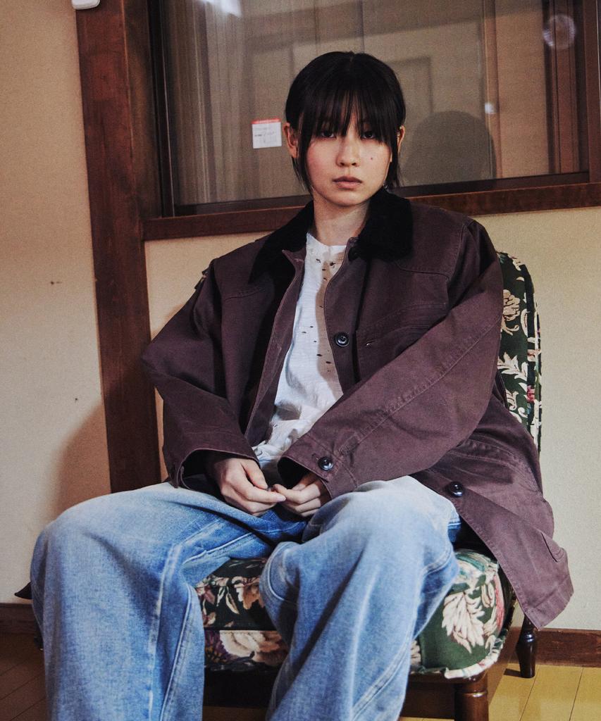 TAERIS Corduroy Field Jacket_Dark Brown