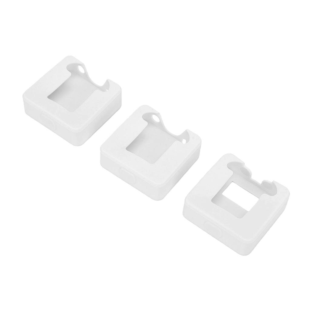 3PCS Silicone Protect Case Fit for RODE Wireless Go II Microphone System Shockproof Mic Protective Cover White