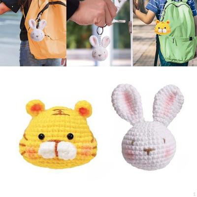 2pcs Handicraft DIY Doll Crochet Kit Ornaments Hand Knitting