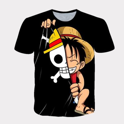 10 barev Vtipná Anime Trička ONE PIECE Cool Pánské Tričko s Kulatým Výstřihem Ležérní Unisex Streetwear Módní Tričko