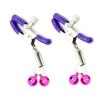 Pink Double Bells Nipple Clamps  Restraints  Kink Fetish Nipple & Clitoral Toys