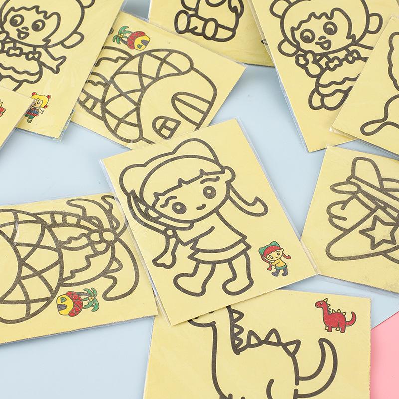 

Детский набор для рисования песком своими руками: Творческий мультяшный пазл в подарок