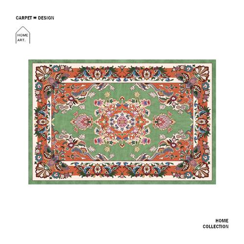 

Ковры в национальном стиле для гостиной зеленый персидский ковер американский марокканский декор для спальни ковер большая площадь противоскользящий коврик для прихожей 80*120cm