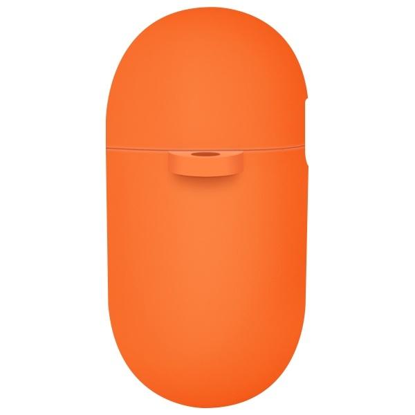 UNIQ case for Nexo AirPods 4 + Ear Hooks Silicone orange/volt orange