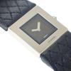 CHANEL  H0116 Watches black/Silver Stainless Steel/leather Women blackDial