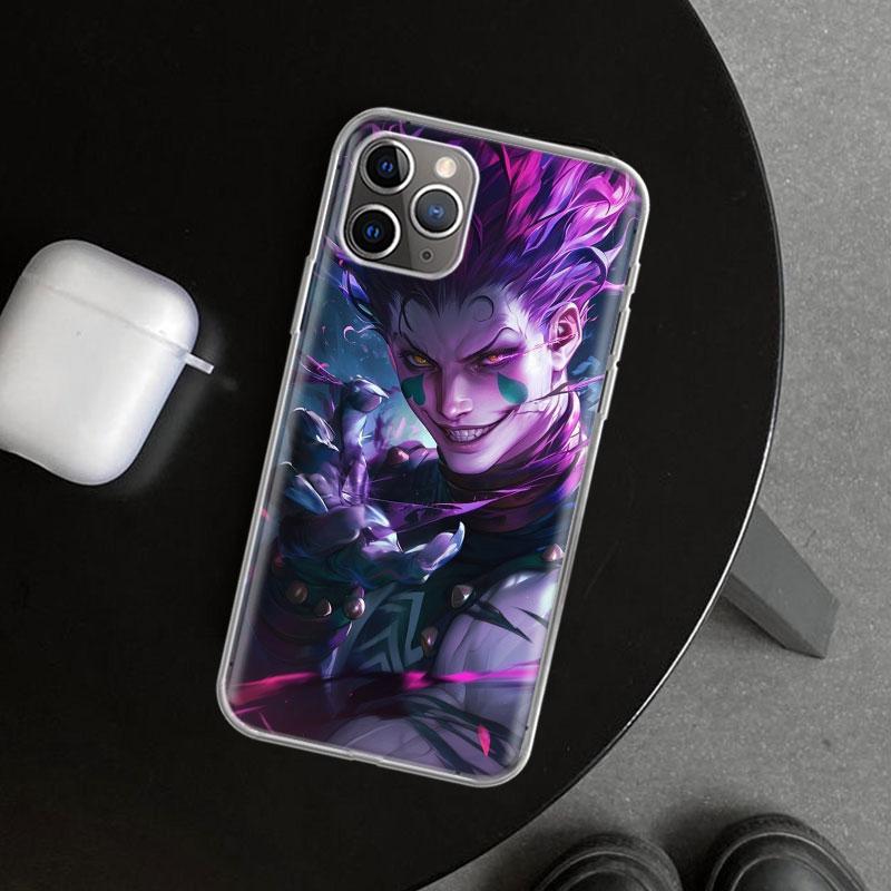 Huner X-Hunters Hisoka Phone Case Cover for iPhone 11 12 13 Mini 14 15 Plus 16 Pro Max 17 Air 7 8 + SE Art Customized Fundas 11