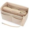 Felt Cloth Insert Bag Organizer Fits Women's Baguette Bag Makeup Tote Handbag Organizers Travel Inner Purse Cosmetic Bags