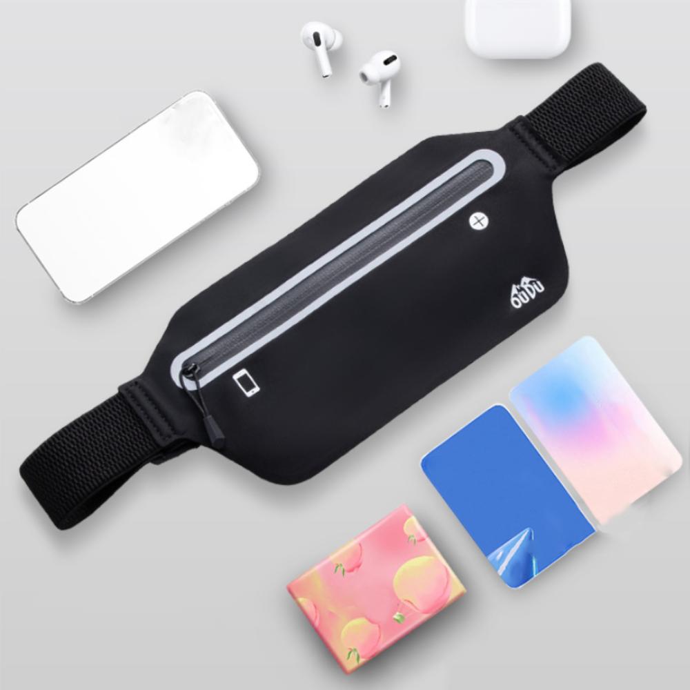Ultra-Thin Running Waist Bag Close Fitting Sports Phone Bag Sport Mobile Waist Bag Sports Wear