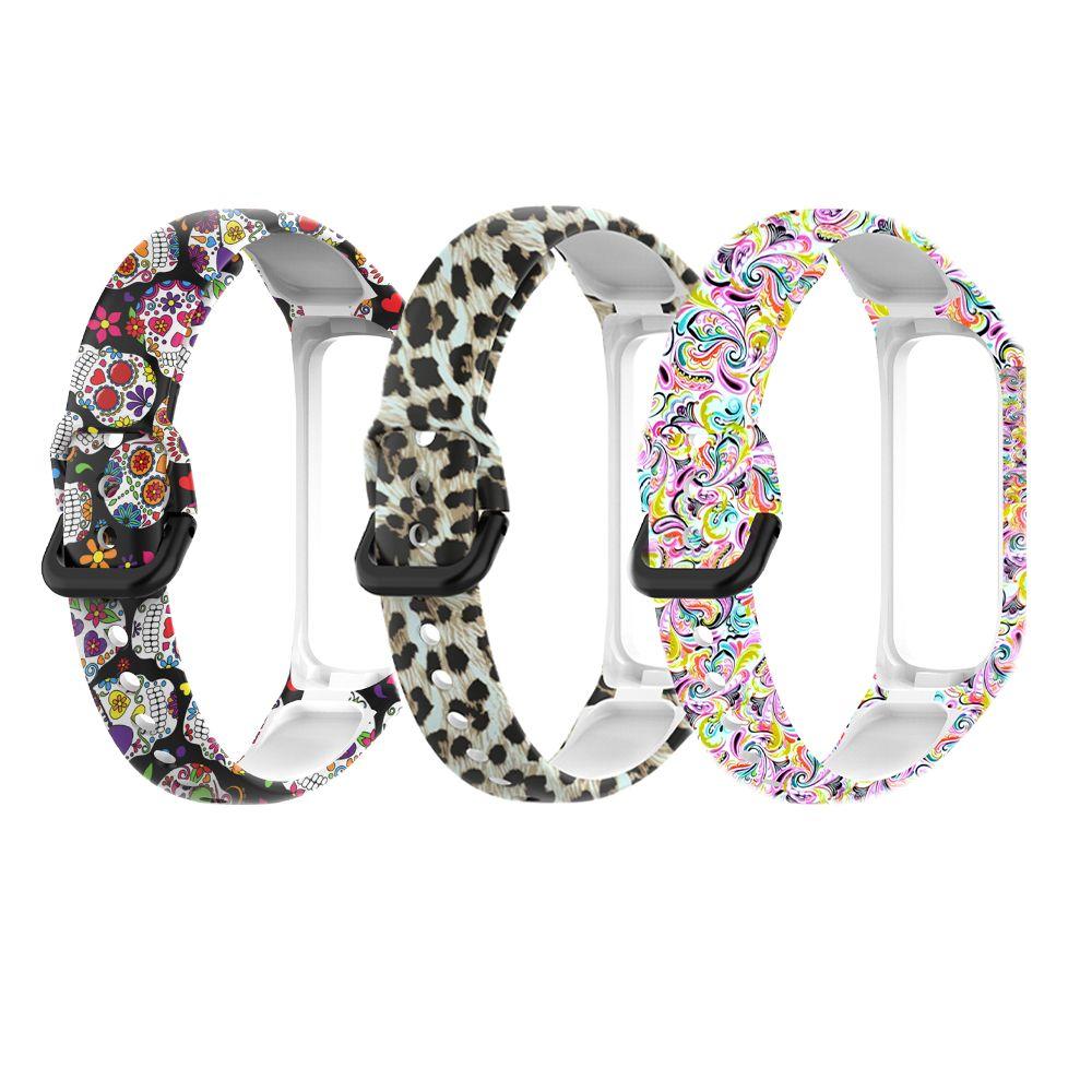 

3 pcs Soft Watchband Bracelet Silicone Strap Replacement Colorful