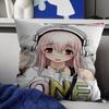 SSuper SSonico Anime Cushion Cover Pillowcase Upholstery Sofa Throw Pillow Home Decor Pillowcas