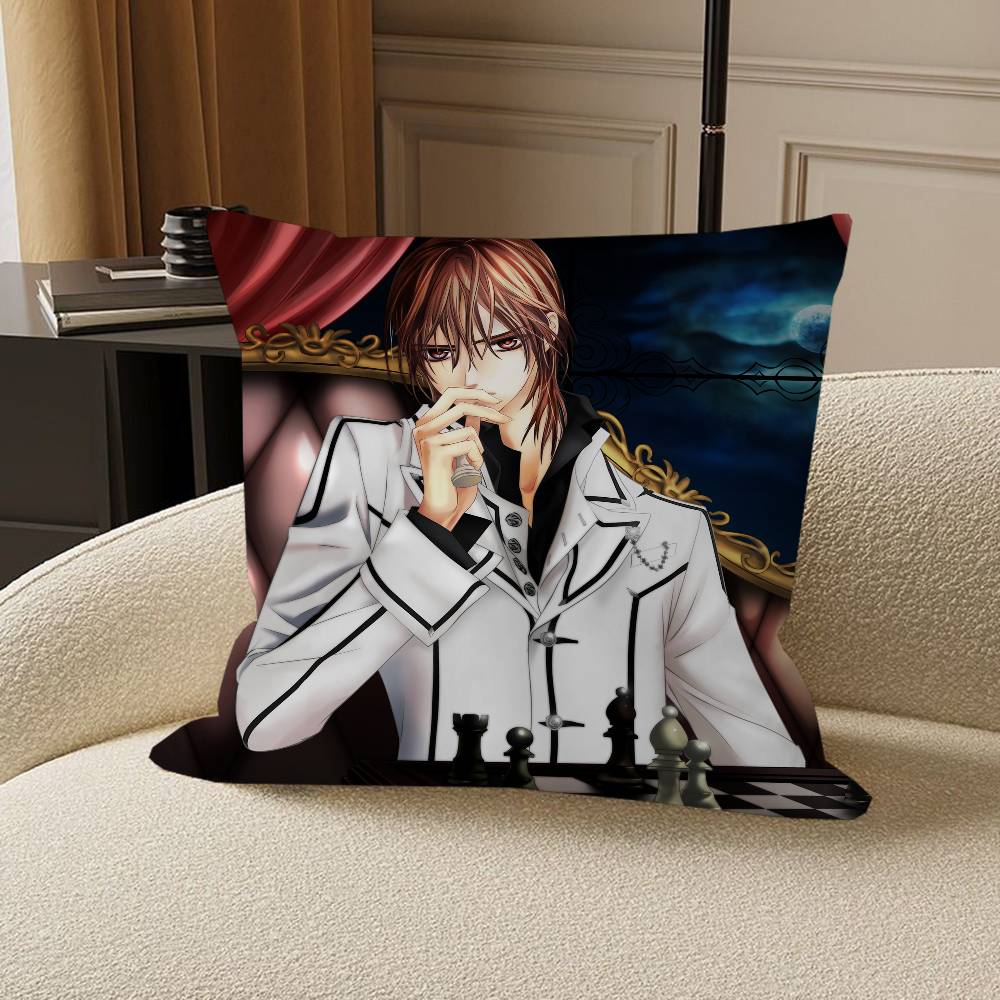 A-Animation V-Vampire Knight Cushion Cover Car Throw Pillow Case For Sofa Car Christmas Gift 40x40cm 45x45cm