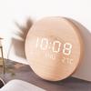 Minimalists LED Clock Table Wall Clock with Temperature Display, Table Clock Alarm Clock for Workspaces and Bedrooms