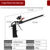 All-Metal Easy Clean Spray Gun for No-Clean Polyurethane Foam Sealant