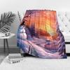 Tuniu Cozy Winter Forest Blanket - Sofa Bed Room Decor Throw Blanket for Home Decoration Outdoor Picnic Blanket