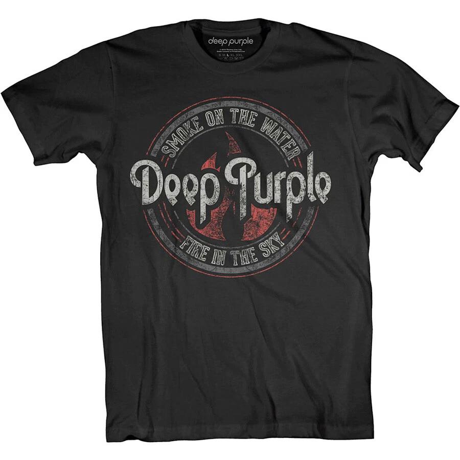 Deep Purple - Smoke Circle - Black t-shirt L