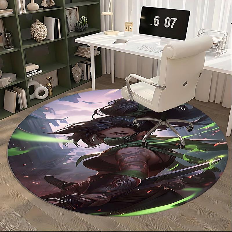 Jinx (League of Legends) Chair mat Round Rug Office carpet, Non slip, Suitable for Living Rooms, Bedrooms Decor 1205547a