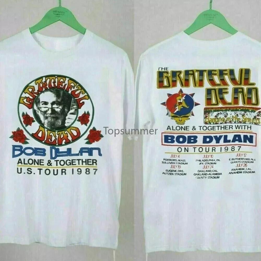 Grateful Dead Rare T Shirt Vintage 1987 Jerry Garcia Bob Dylan & The Dead Shirt Unisex T-Shirt S