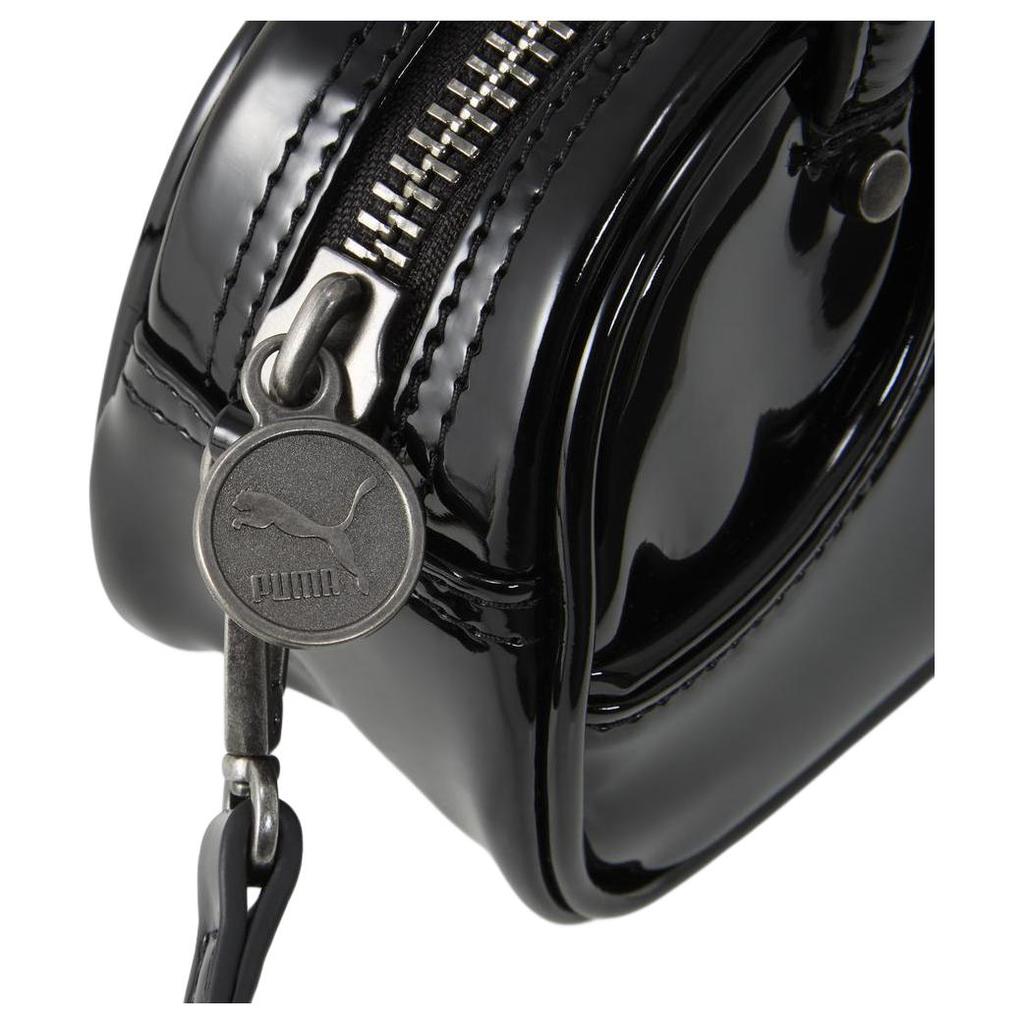 Puma 2.5L Soft Handle Polyurethane Handbag Small Unisex handbag Black 091824-02
