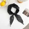 Silk scarf new atmosphere floral headscarf multi-functional decorative scarf small scarf waist rhombus silk scarf