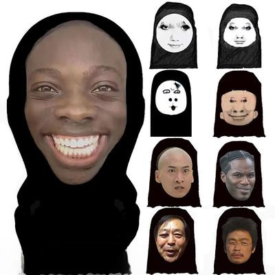 Funny Mask Mock Funny Face Dress Up Headband Full Face Halloween Cosplay Home Party Halloween Mask