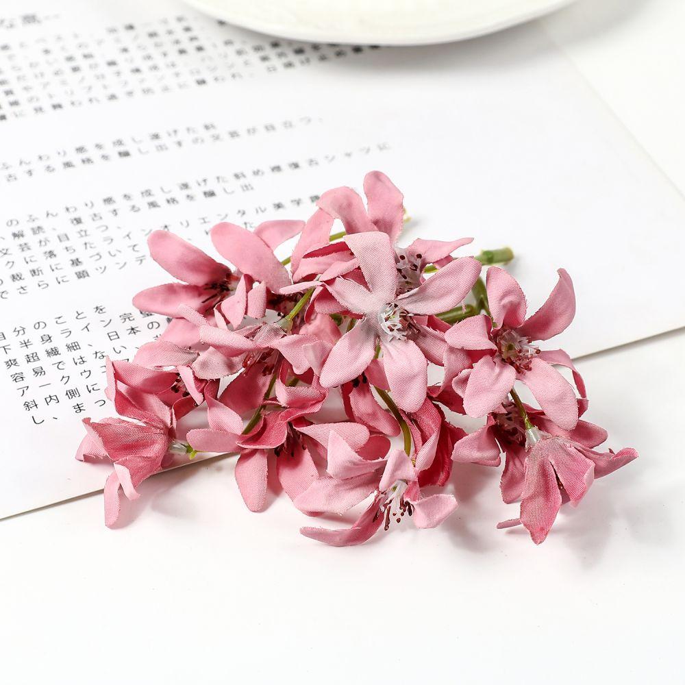 20PCs Silk Artificial Orchid Flowers Head Fake Flowers For Home Room Wedding Decoration DIY Vases Garland Gifts Accessories