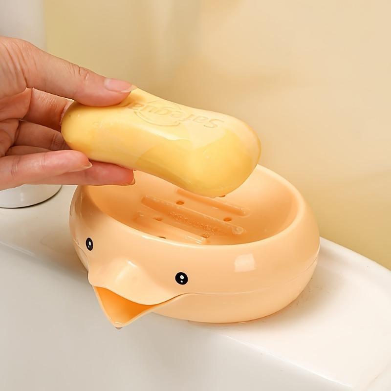 1pc Unique Soap Dish - Self-Draining, Plastic, Bathroom Soap Rack with Sink Storage, Creative Home Decor and Bathroom Accessories