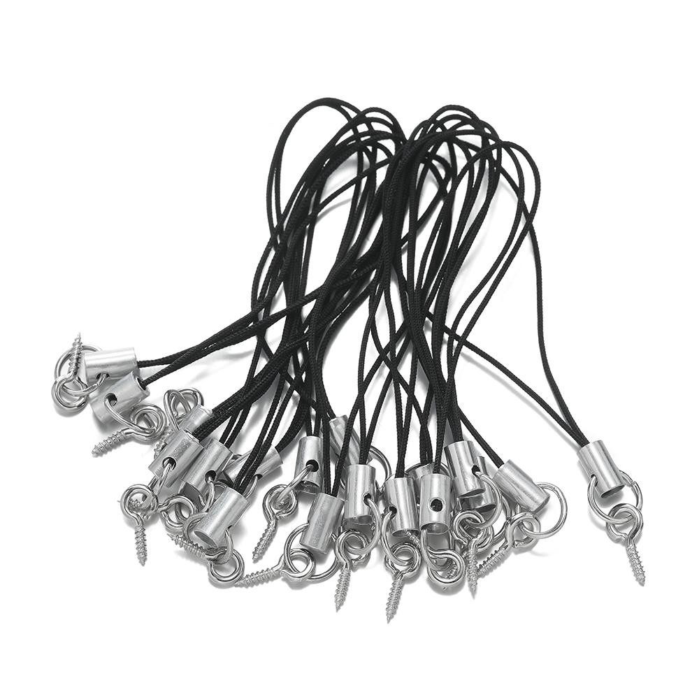 20/50pcs Lanyard Lariat Strap Cord With Eye Pins Screw Colour Strap Charm Cord Rope Keychains Hooks Mobile Phone DIY Accessories