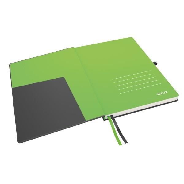 Cahier A4 premium Leitz Complete - ligné - 80 feuilles - noir