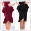 Women's Latin Dance Practice Skirt - Adult Ruffle Hem Performance Wear
