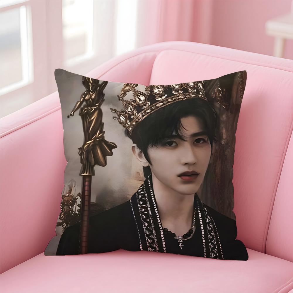 singer trendy CCai Xukun Cushion Cover Pillow Case Soft Skin Friendly Fabric  Concealed Zipper