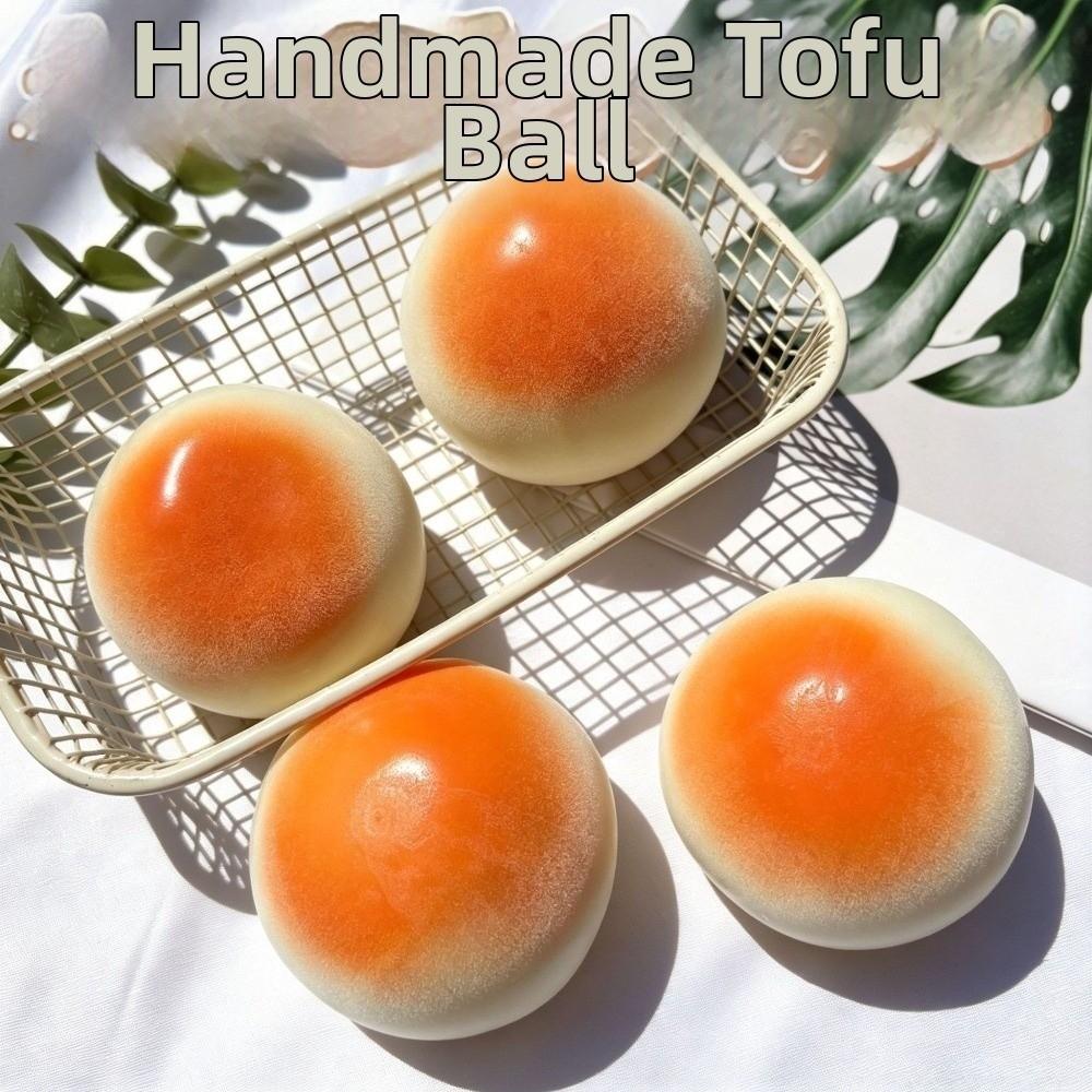 Sound Effects Crackling Bread Squishy Toy Crunchy Food Fidget Toy Handmade Ball for Kids Adults
