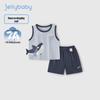 JELLYBABY 7A Anti-Bacterial Cartoon Tank Top & Shorts Set