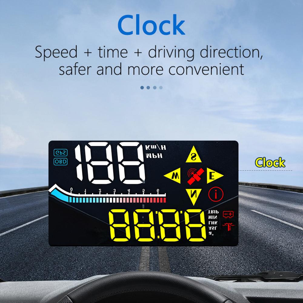 Digital Windshield Projector M17 OBD GPS Head Up Display for All Cars Car HUD Speedometer Auto Electronics Accessories