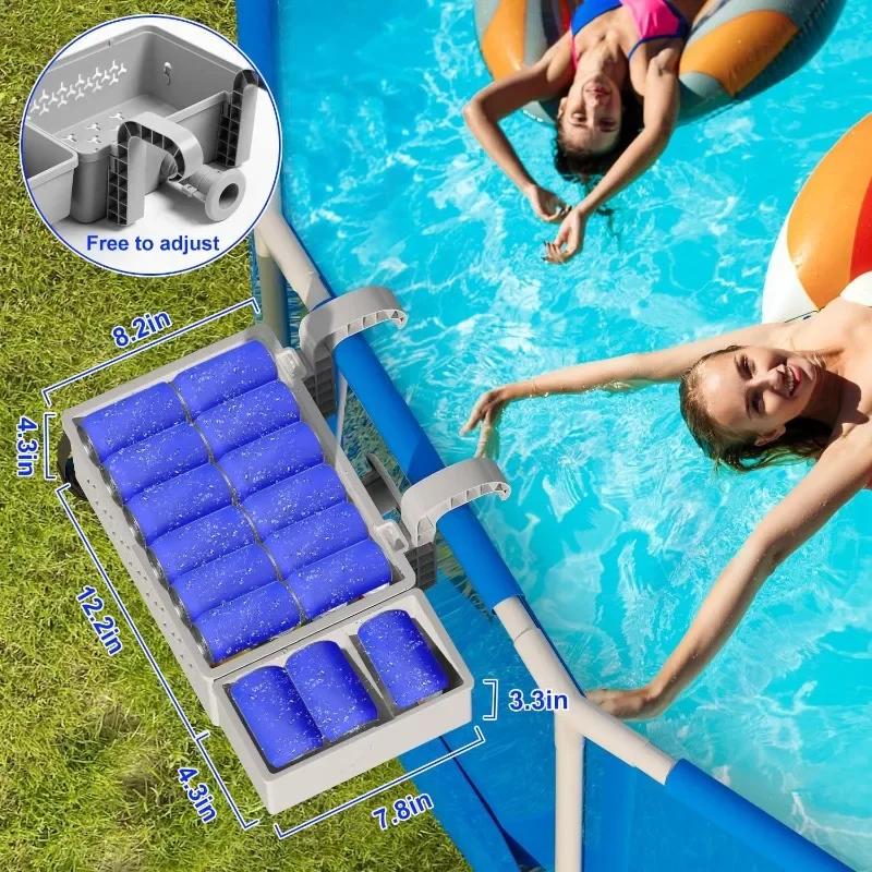 Pool Accessories Storage Basket Above Ground Pool Poolside Storage Basket Swimming Pool Cup Holder Organize Cup Towel Holder