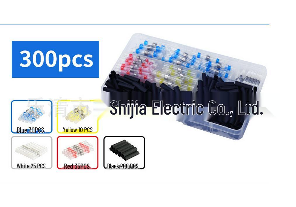 Waterproof Heat Shrink Tubing & Solder Seal Splice Connectors Kit (300/350/500 PCS)