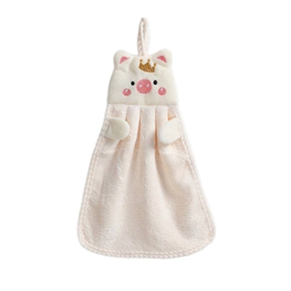 Hangable Hand Towel Kawaii Pig Towel Fun Kitchen Decor