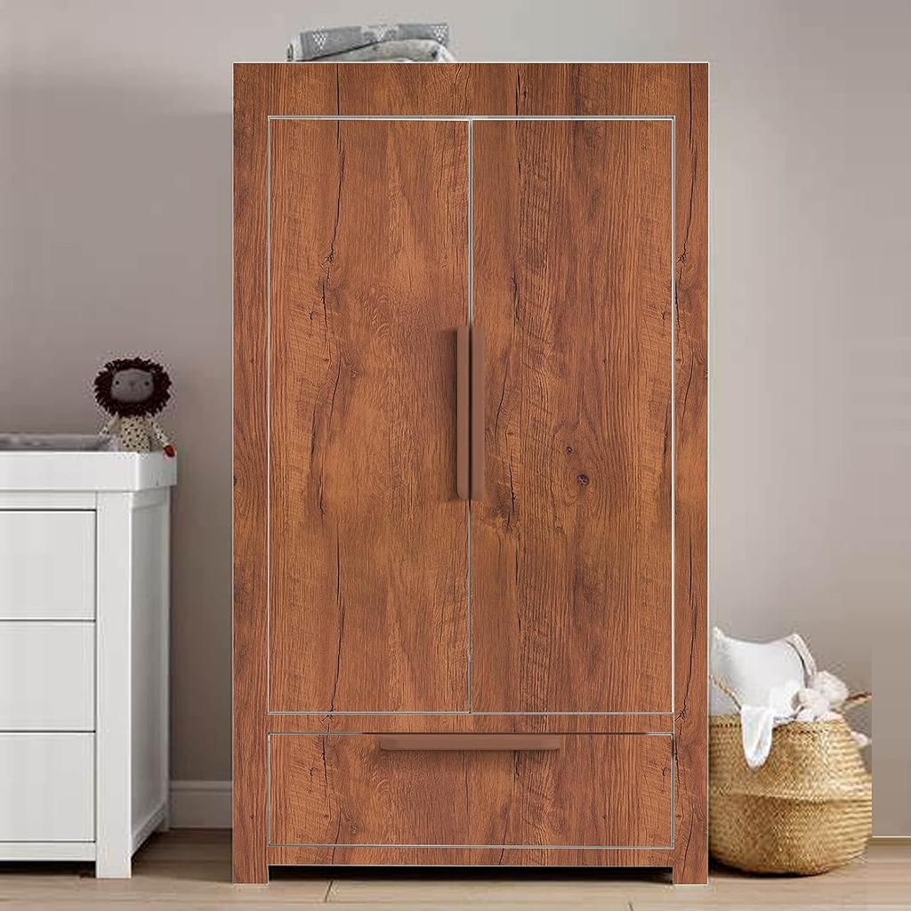 1/3/5/M Wood Grain Vinyl Wall Cover For Door Wardrobe Cupboard Table Furniture Water-Repellent Self Adhesive Decals Home Decor Film