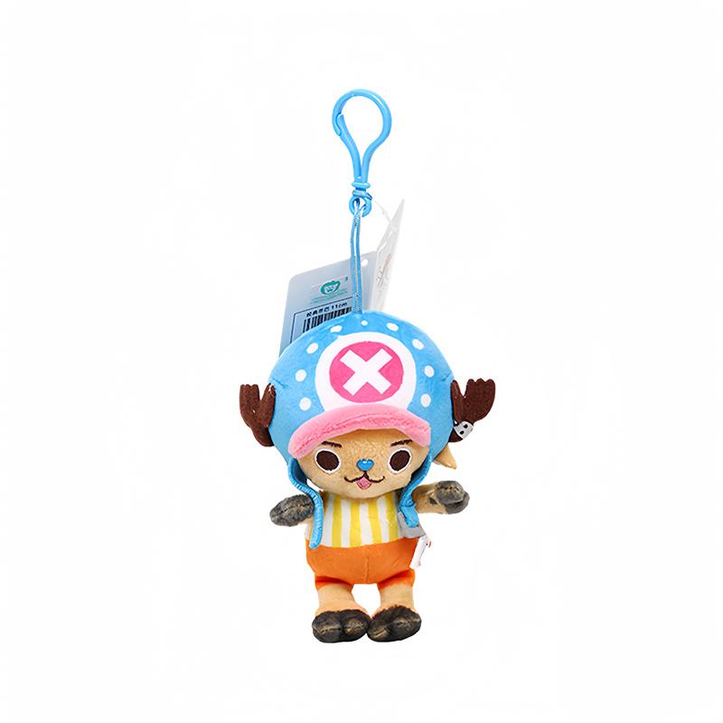 Plush Keychain Doll 12cm Luffy Tony Chopper Soft Stuffed Toy Backpack Ornaments Kawaii Plush Doll Pendant Best Gift
