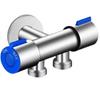 1pc Faucet Double Handle Triangle Valve Stainless Steel Cold Water Tap Bathroom Washing Machine Toilet Bathroom Fixture Parts